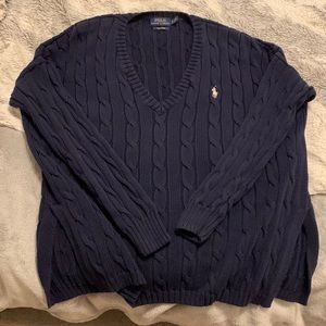 Oversized Vneck Sweater Ralph Lauren